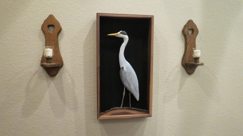 Hand Carved Great Blue Heron