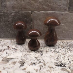 Wooden Hand Turned Mushrooms